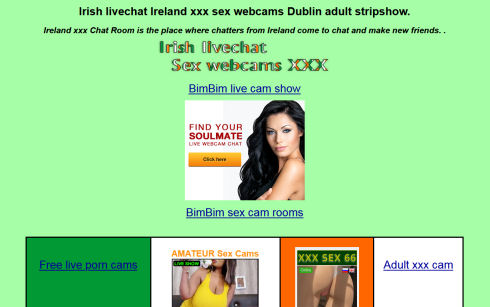 The hottest Ireland Cam Girls and Boys are on Live-sex